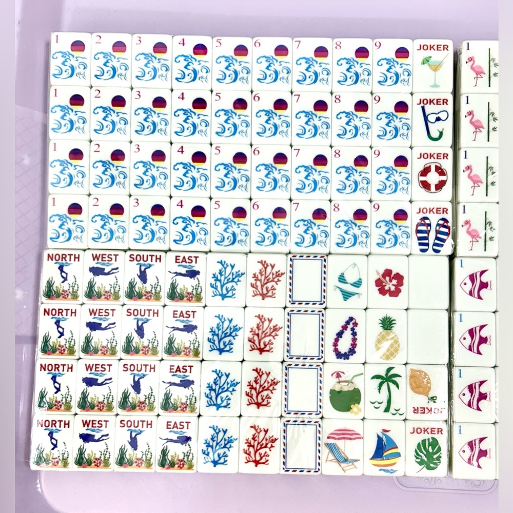 Summer Splash Mahjong Tile Set - LAST ONE! - Picture 4 of 16